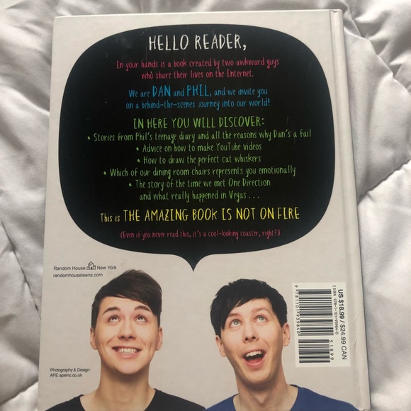 Dan & Phil Book “The Amazing Book is Not on Fire” - Picture 2 of 3